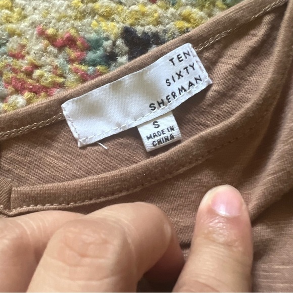 Ten Sixty Sherman Women’s Brown Flare Hem Tank - Picture 3 of 8